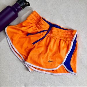Nike DriFit Running Shorts Orange/Blue Sz XS